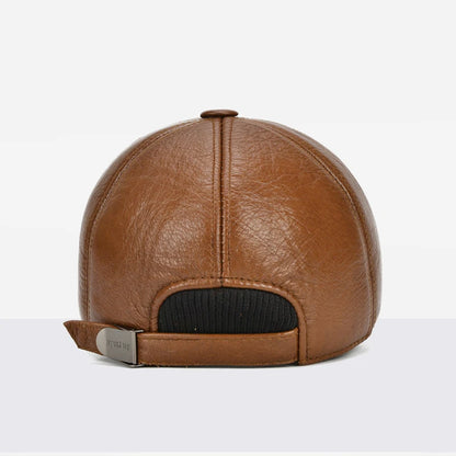 Cowhide Leather Baseball Cap