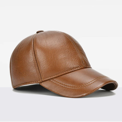 Cowhide Leather Baseball Cap