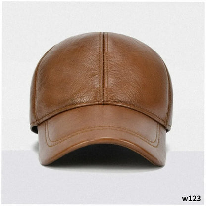 Cowhide Leather Baseball Cap