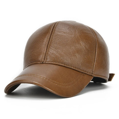 Cowhide Leather Baseball Cap
